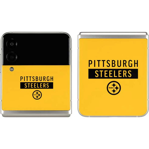 NFL Pittsburgh Steelers Yellow Performance Series Galaxy Z Flip3 5G Skin