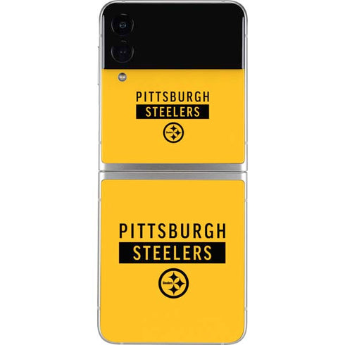 NFL Pittsburgh Steelers Yellow Performance Series Galaxy Z Flip4 5G Skin