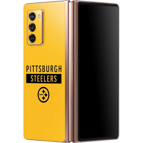 NFL Pittsburgh Steelers Yellow Performance Series Galaxy Z Fold2 5G Skin