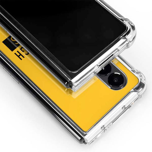 NFL Pittsburgh Steelers Yellow Performance Series Galaxy Z Fold4 5G Clear Case