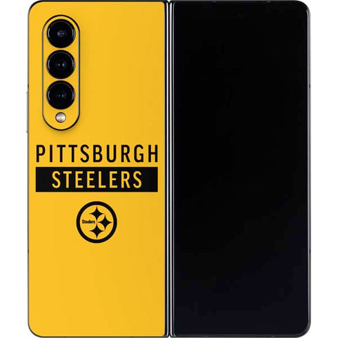 NFL Pittsburgh Steelers Yellow Performance Series Galaxy Z Fold4 5G Skin