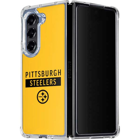 NFL Pittsburgh Steelers Yellow Performance Series Galaxy Z Fold5 5G Clear Case