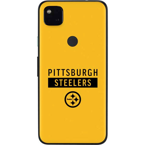 NFL Pittsburgh Steelers Yellow Performance Series Google Pixel 4a Skin