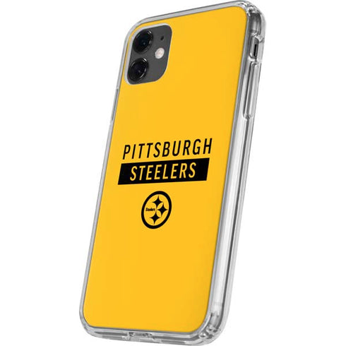 NFL Pittsburgh Steelers Yellow Performance Series iPhone 11 Clear Case
