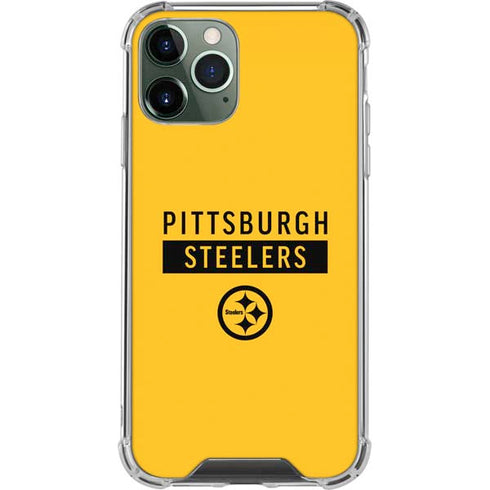 NFL Pittsburgh Steelers Yellow Performance Series iPhone 11 Pro Max Clear Case
