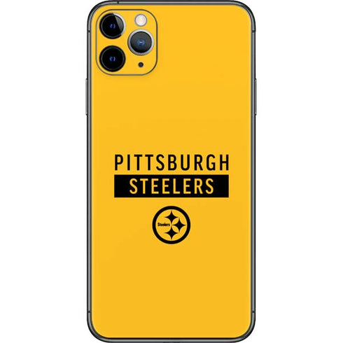 NFL Pittsburgh Steelers Yellow Performance Series iPhone 11 Pro Max Skin