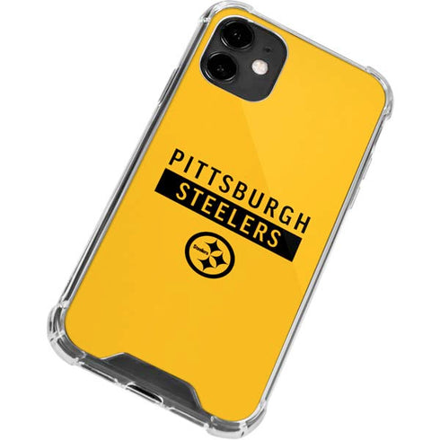 NFL Pittsburgh Steelers Yellow Performance Series iPhone 12 Mini Clear Case
