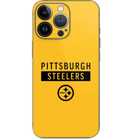 NFL Pittsburgh Steelers Yellow Performance Series iPhone 13 Pro Skin