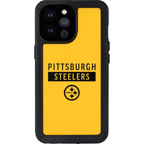NFL Pittsburgh Steelers Yellow Performance Series iPhone 14 Pro Max Waterproof Case