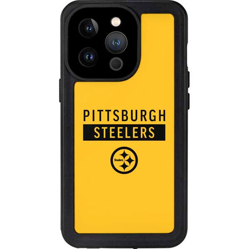 NFL Pittsburgh Steelers Yellow Performance Series iPhone 14 Pro Waterproof Case