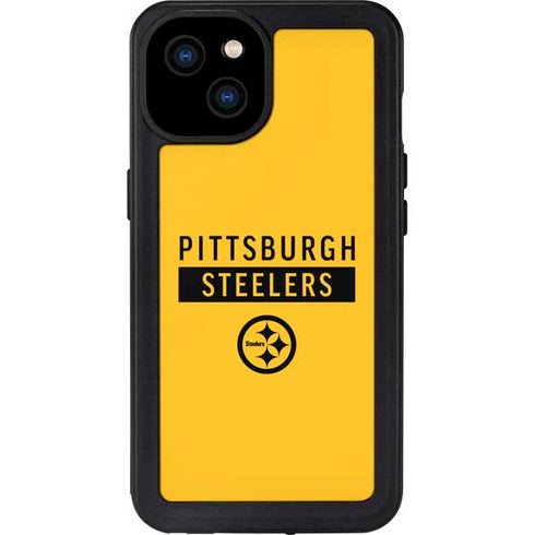 NFL Pittsburgh Steelers Yellow Performance Series iPhone 15 Plus Waterproof Case