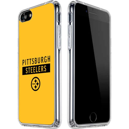 NFL Pittsburgh Steelers Yellow Performance Series iPhone SE (2nd & 3rd Gen) Clear Case