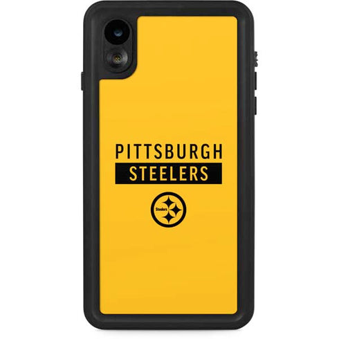 NFL Pittsburgh Steelers Yellow Performance Series iPhone XR Waterproof Case