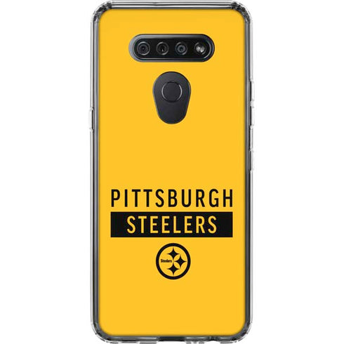 NFL Pittsburgh Steelers Yellow Performance Series LG K51/Q51 Clear Case