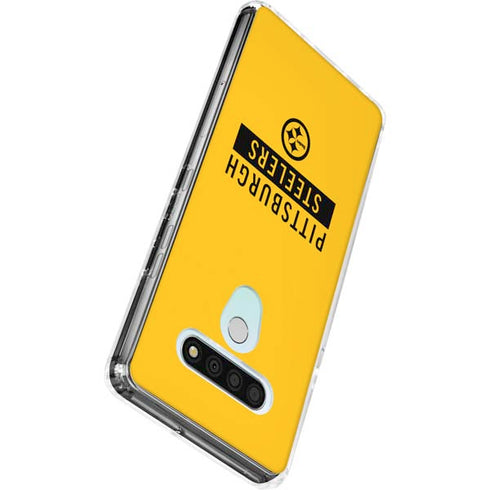 NFL Pittsburgh Steelers Yellow Performance Series LG Stylo 6 Clear Case