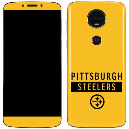 NFL Pittsburgh Steelers Yellow Performance Series Moto E5 Plus Skin