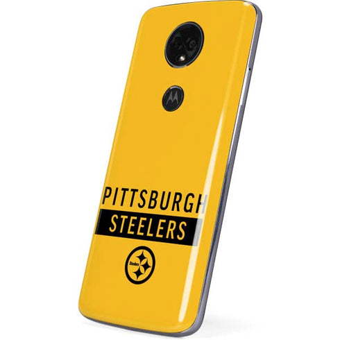 NFL Pittsburgh Steelers Yellow Performance Series Moto E5 Plus Skin