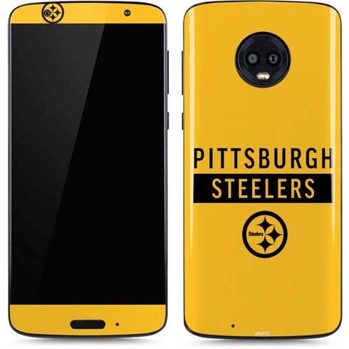 NFL Pittsburgh Steelers Yellow Performance Series Moto G6 Skin