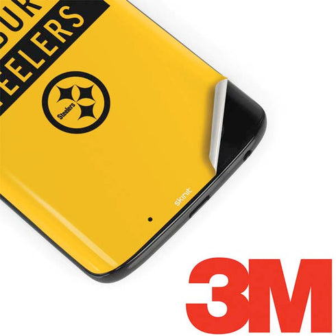 NFL Pittsburgh Steelers Yellow Performance Series Moto G6 Skin