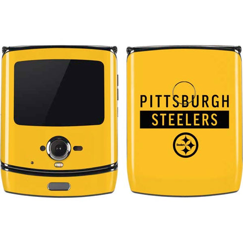 NFL Pittsburgh Steelers Yellow Performance Series Motorola RAZR Skin