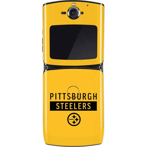 NFL Pittsburgh Steelers Yellow Performance Series Motorola RAZR Skin