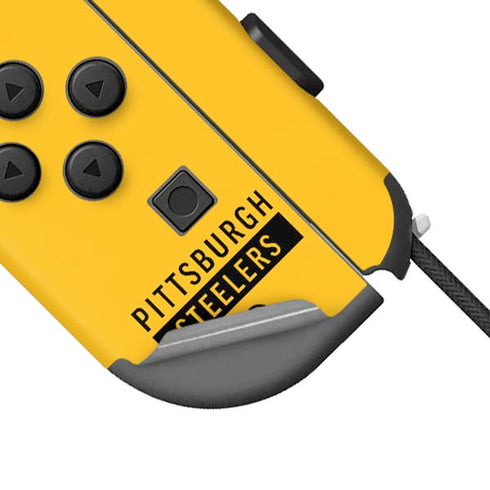 NFL Pittsburgh Steelers Yellow Performance Series Nintendo Joy-Con (L/R) Controller Skin