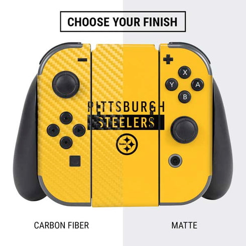 NFL Pittsburgh Steelers Yellow Performance Series Nintendo Switch Bundle Skin