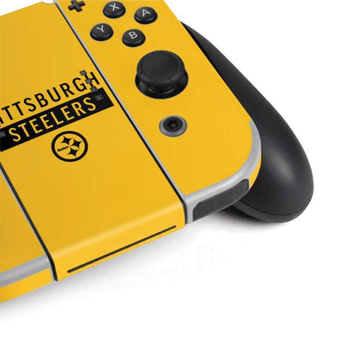 NFL Pittsburgh Steelers Yellow Performance Series Nintendo Switch OLED (2021) Skin