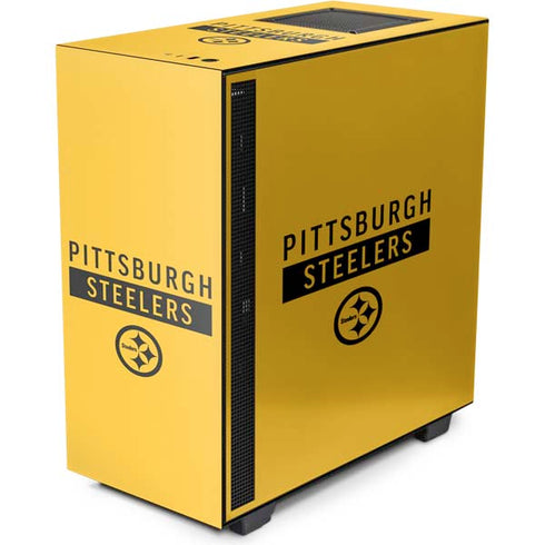 NFL Pittsburgh Steelers Yellow Performance Series NZXT H510 Compact ATX Mid-Tower Case Skin