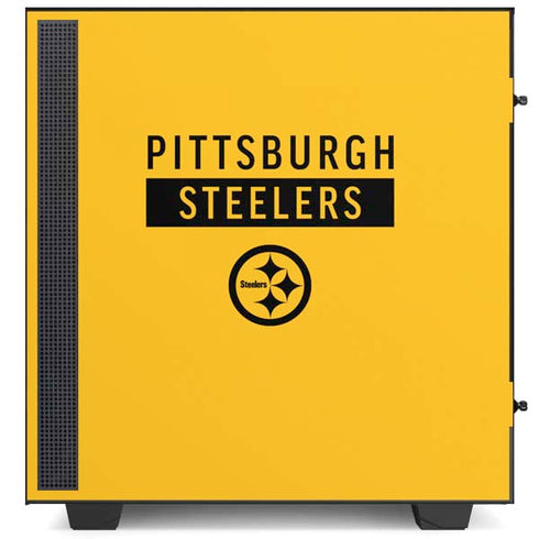 NFL Pittsburgh Steelers Yellow Performance Series NZXT H510 Compact ATX Mid-Tower Case Skin