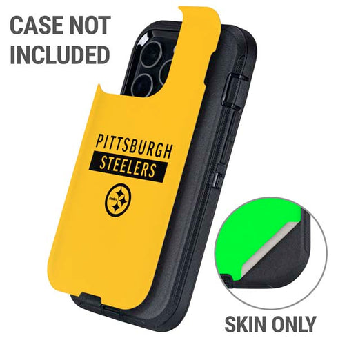 NFL Pittsburgh Steelers Yellow Performance Series Otterbox Defender iPhone Skin