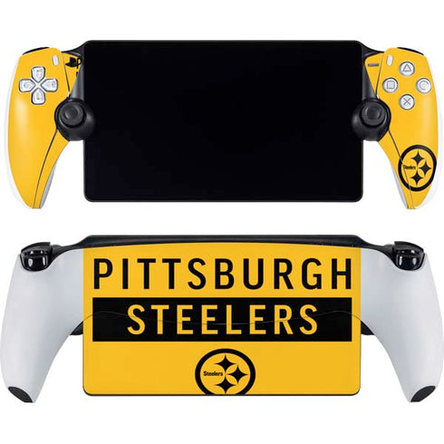 NFL Pittsburgh Steelers Yellow Performance Series PlayStation Portal Remote Player Skin