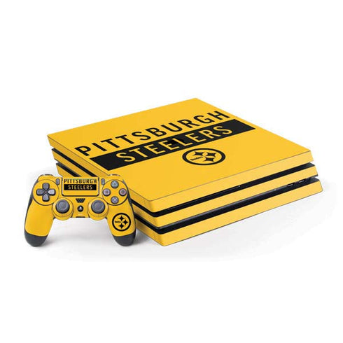 NFL Pittsburgh Steelers Yellow Performance Series PS4 Pro Bundle Skin