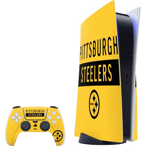 NFL Pittsburgh Steelers Yellow Performance Series PS5 Bundle Skin