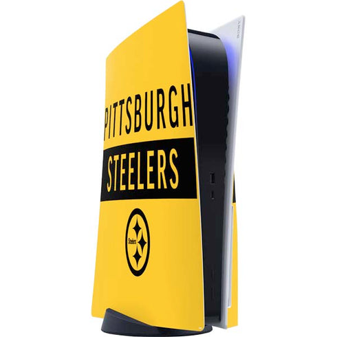 NFL Pittsburgh Steelers Yellow Performance Series PS5 Console Skin