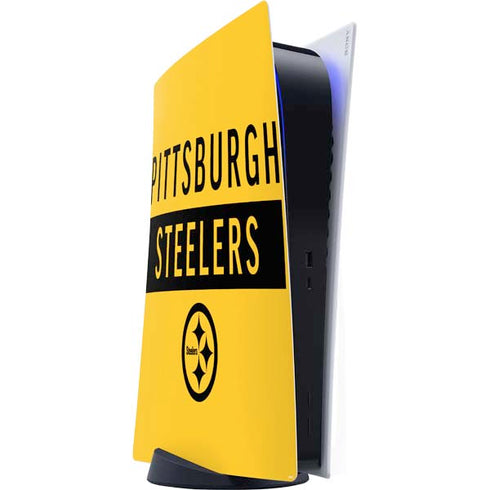 NFL Pittsburgh Steelers Yellow Performance Series PS5 Digital Edition Console Skin