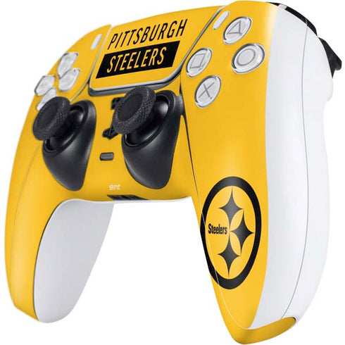 NFL Pittsburgh Steelers Yellow Performance Series PS5 Controller Skin