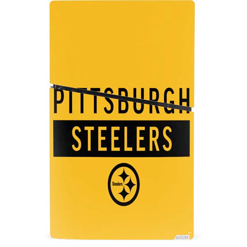 NFL Pittsburgh Steelers Yellow Performance Series PS5 Slim Digital Edition Bundle Skin