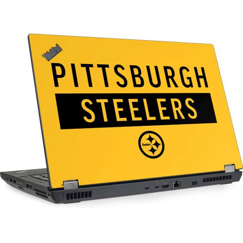 NFL Pittsburgh Steelers Yellow Performance Series Lenovo ThinkPad Skin