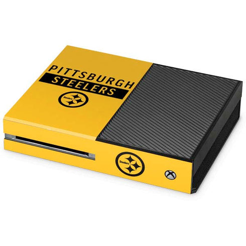 NFL Pittsburgh Steelers Yellow Performance Series Xbox One Console Skin