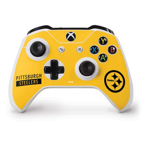NFL Pittsburgh Steelers Yellow Performance Series Xbox One S Controller Skin