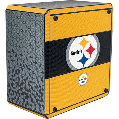 NFL Pittsburgh Steelers Zone Block Cooler Master MasterBox Q300L Mini Tower Skin
