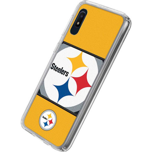 NFL Pittsburgh Steelers Zone Block Galaxy A10e Clear Case