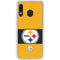 NFL Pittsburgh Steelers Zone Block Galaxy A20 Clear Case