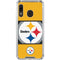 NFL Pittsburgh Steelers Zone Block Galaxy A30 Clear Case