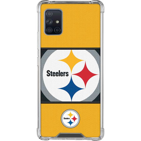 NFL Pittsburgh Steelers Zone Block Galaxy A51 5G Clear Case