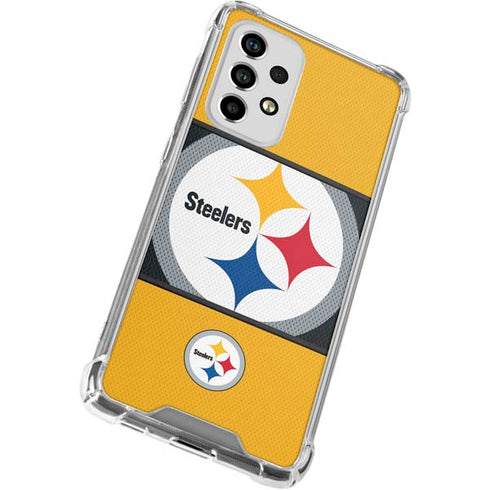 NFL Pittsburgh Steelers Zone Block Galaxy A53 5G Clear Case