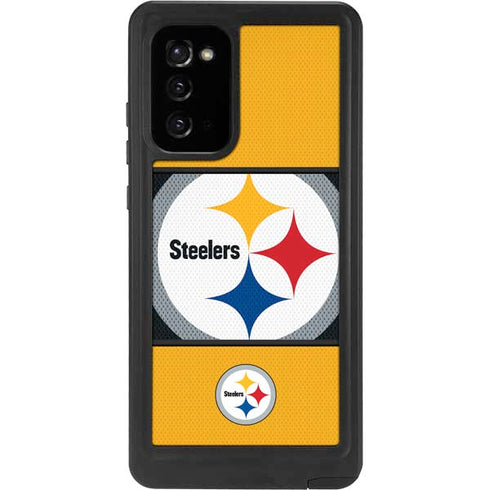 NFL Pittsburgh Steelers Zone Block Galaxy Note20 5G Waterproof Case