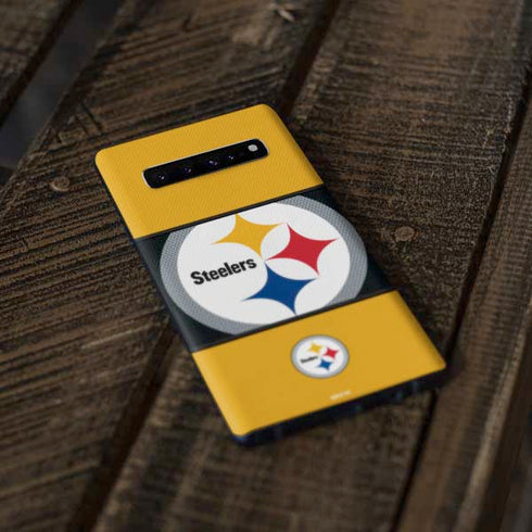 NFL Pittsburgh Steelers Zone Block Galaxy S10 Plus Skin