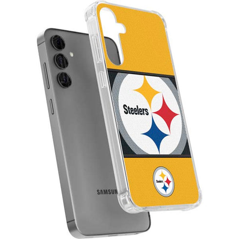 NFL Pittsburgh Steelers Zone Block Galaxy S24 Plus Clear Case